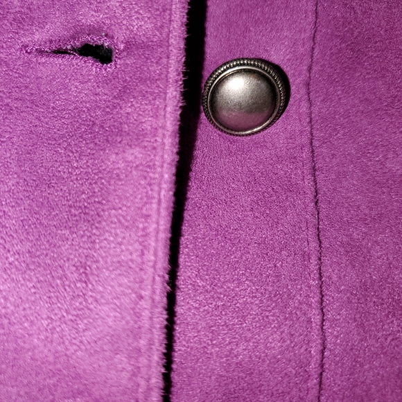 💜 Tan Jay faux suede jacket EUC - Picture 4 of 6